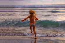 North Myrtle Beach: beach, sea, child
