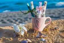 Myrtle Beach: flowers, heart, cup