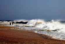 Myrtle Beach: beach, waves, Storm