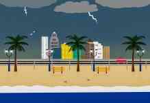 Myrtle Beach: city, Storm, Lighting